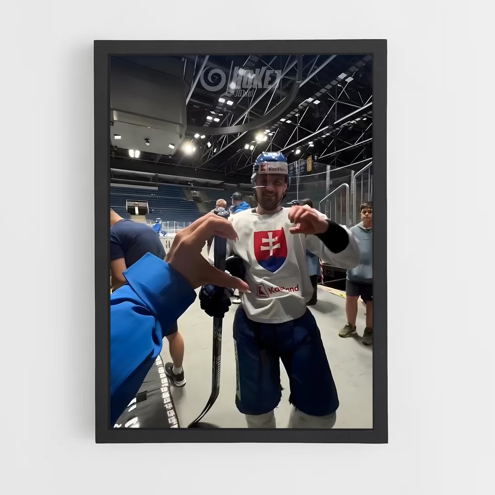 Poster Le Héros du Glace – affiche Hockey sur glace (vue 2)